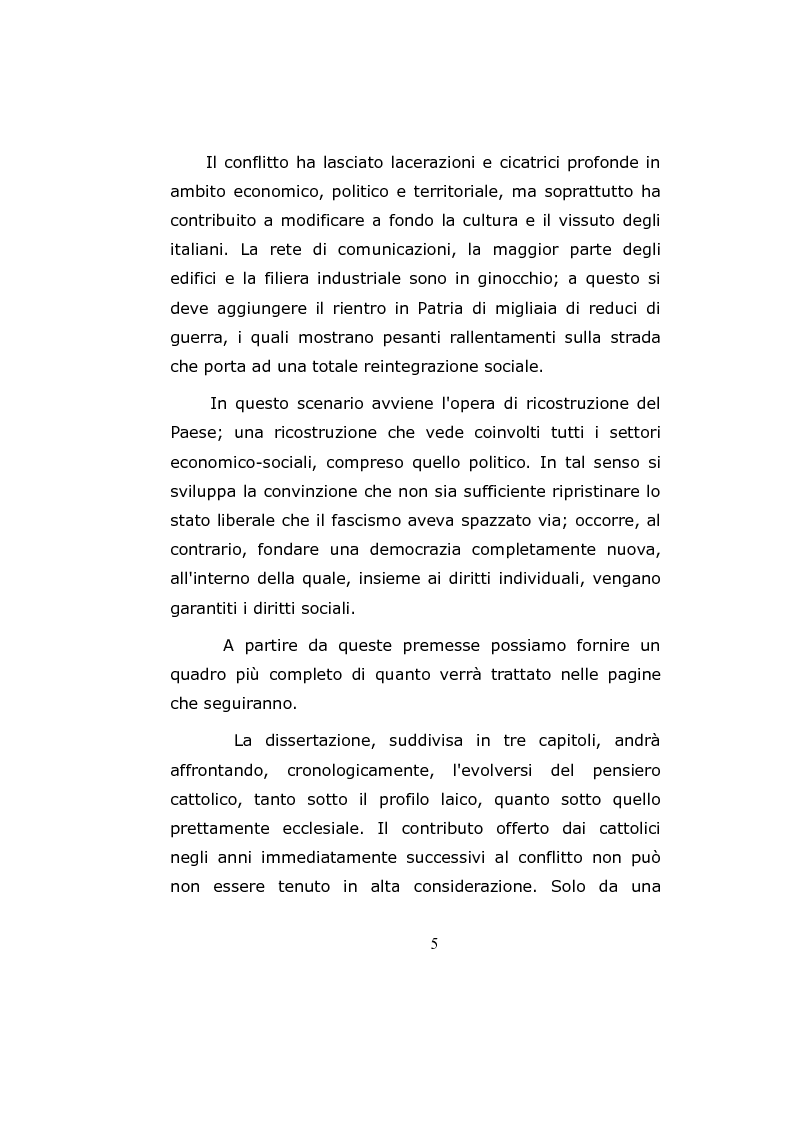 Anteprima della tesi: Stato e Chiesa: i primi dieci anni della Democrazia Cristiana, Pagina 3
