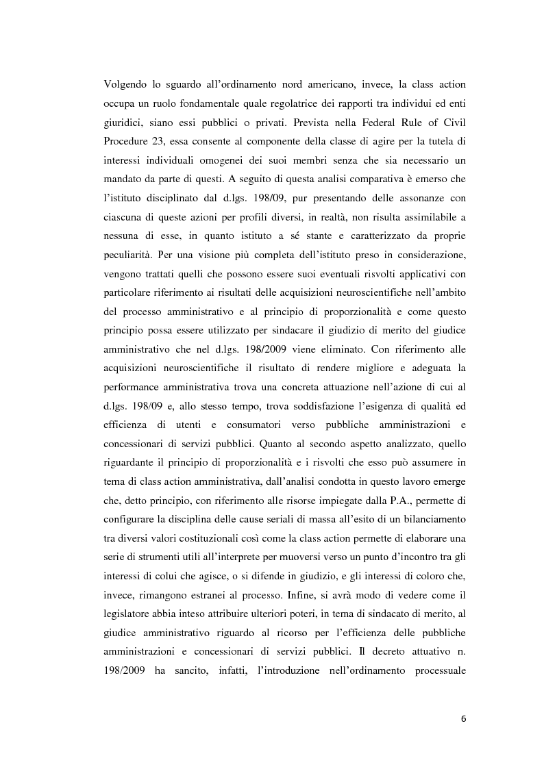 Anteprima della tesi: L'azione dell'utente e consumatore nei confronti della p.a. nel d.lgs. 198/09, Pagina 4