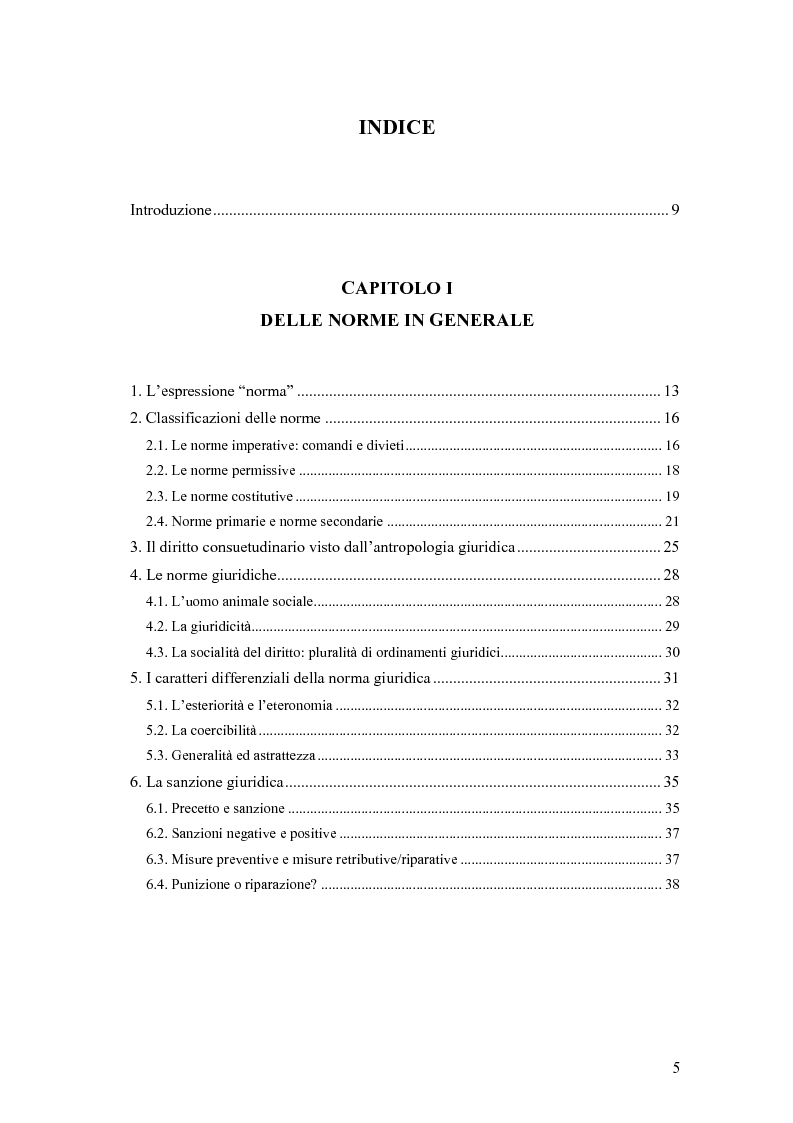 Indice della tesi: Copynorms: norme sociali e diritto d'autore, Pagina 1