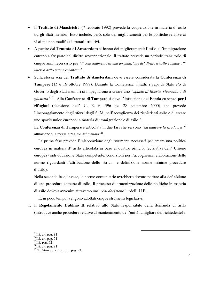 Anteprima della tesi: Donne rifugiate e richiedenti asilo: Progetto SPRAR a Forlì, Pagina 7