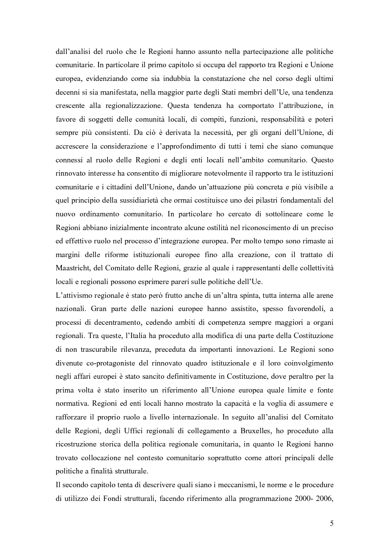 Anteprima della tesi: I Fondi strutturali nel quadro delle politiche dell'Unione Europea: le programmazioni 2000-2006 e 2007-2013, Pagina 3