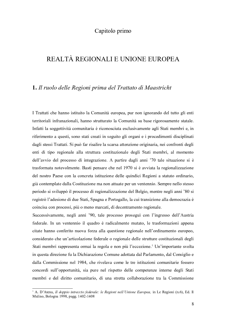 Anteprima della tesi: I Fondi strutturali nel quadro delle politiche dell'Unione Europea: le programmazioni 2000-2006 e 2007-2013, Pagina 6