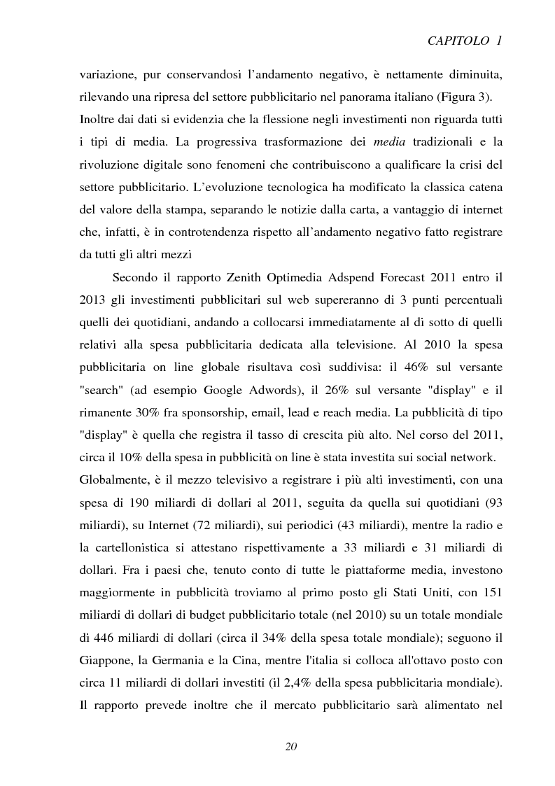 Estratto dalla tesi: Gli ultimi scenari del medium pubblicitario