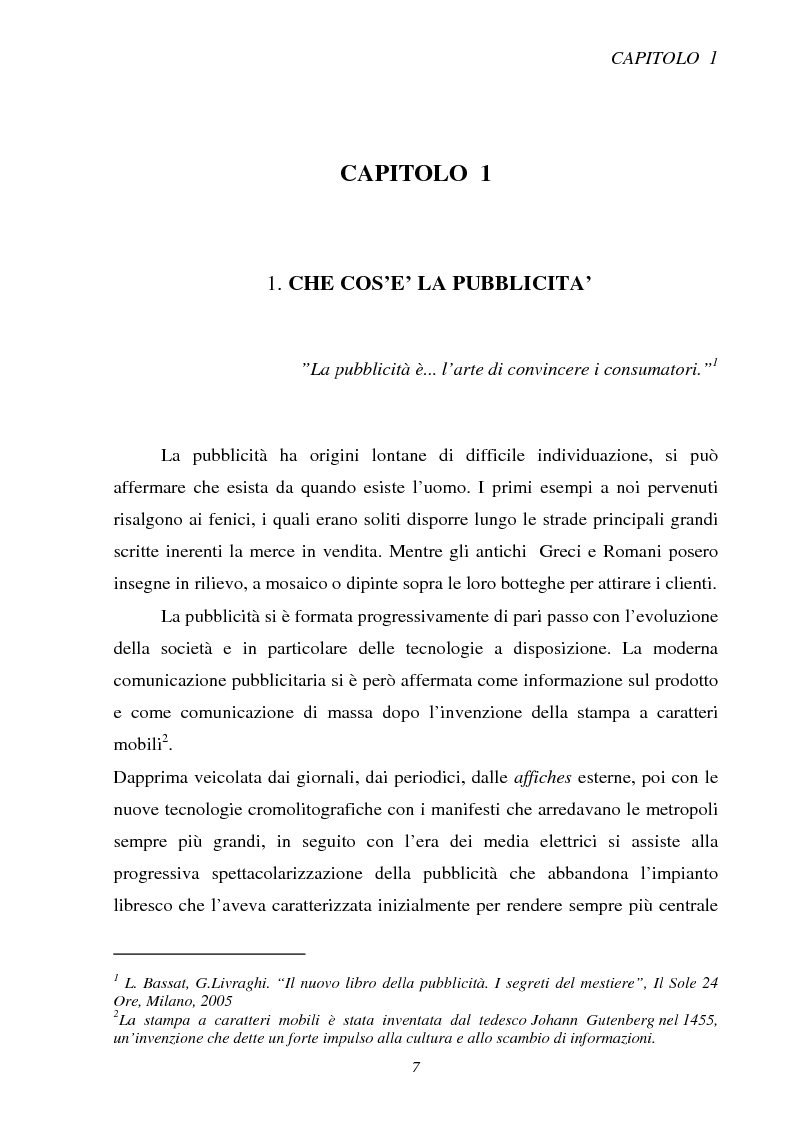 Anteprima della tesi: Gli ultimi scenari del medium pubblicitario, Pagina 6