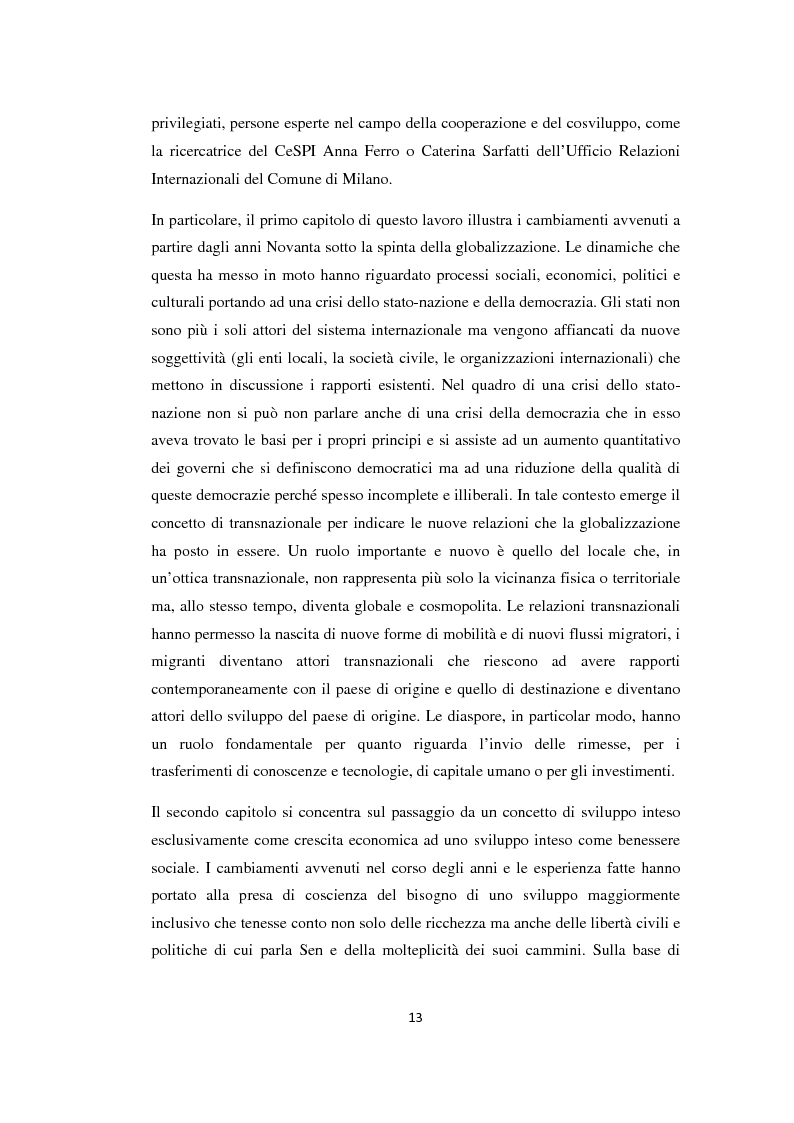 Anteprima della tesi: Dallo sviluppo al cosviluppo: le diaspore come attore transnazionale. Il caso della diaspora senegalese a Milano., Pagina 5