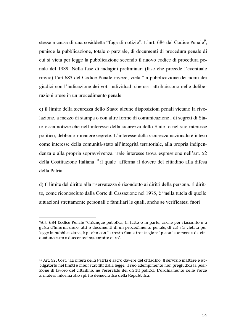 Anteprima della tesi: Il diritto alla ''giusta'' informazione, Pagina 10