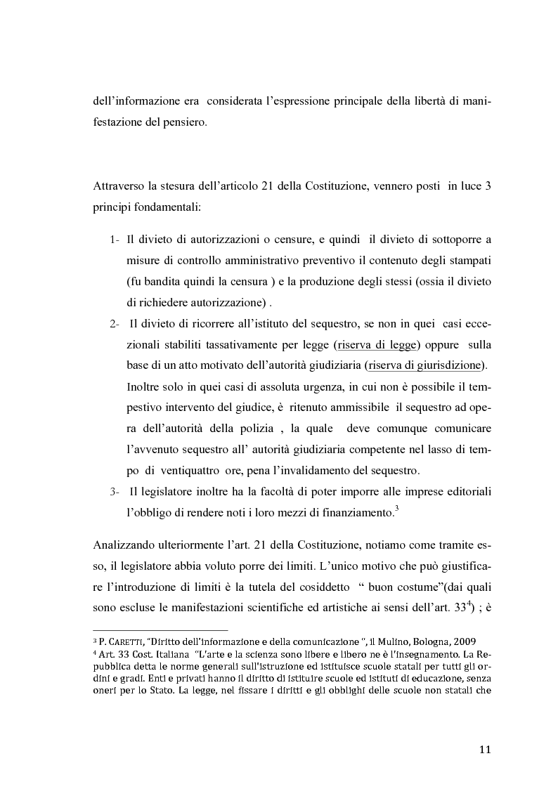 Anteprima della tesi: Il diritto alla ''giusta'' informazione, Pagina 7