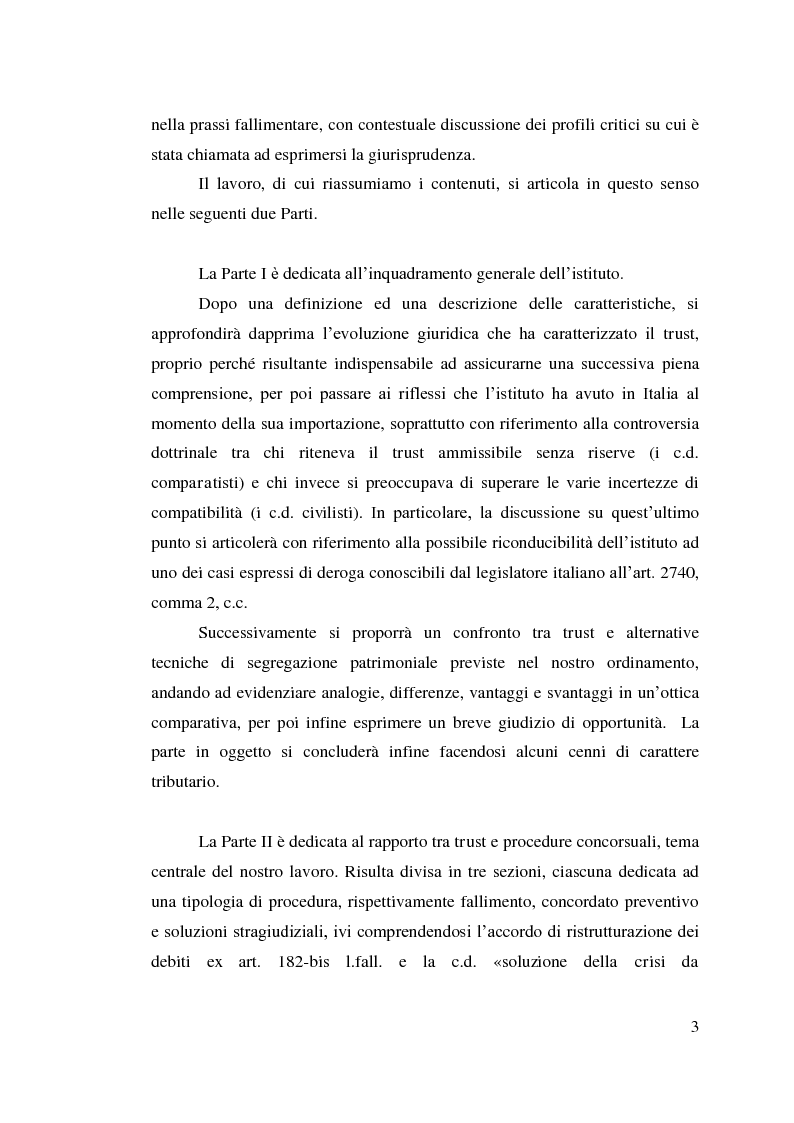 Anteprima della tesi: Trust e crisi d'impresa, Pagina 4