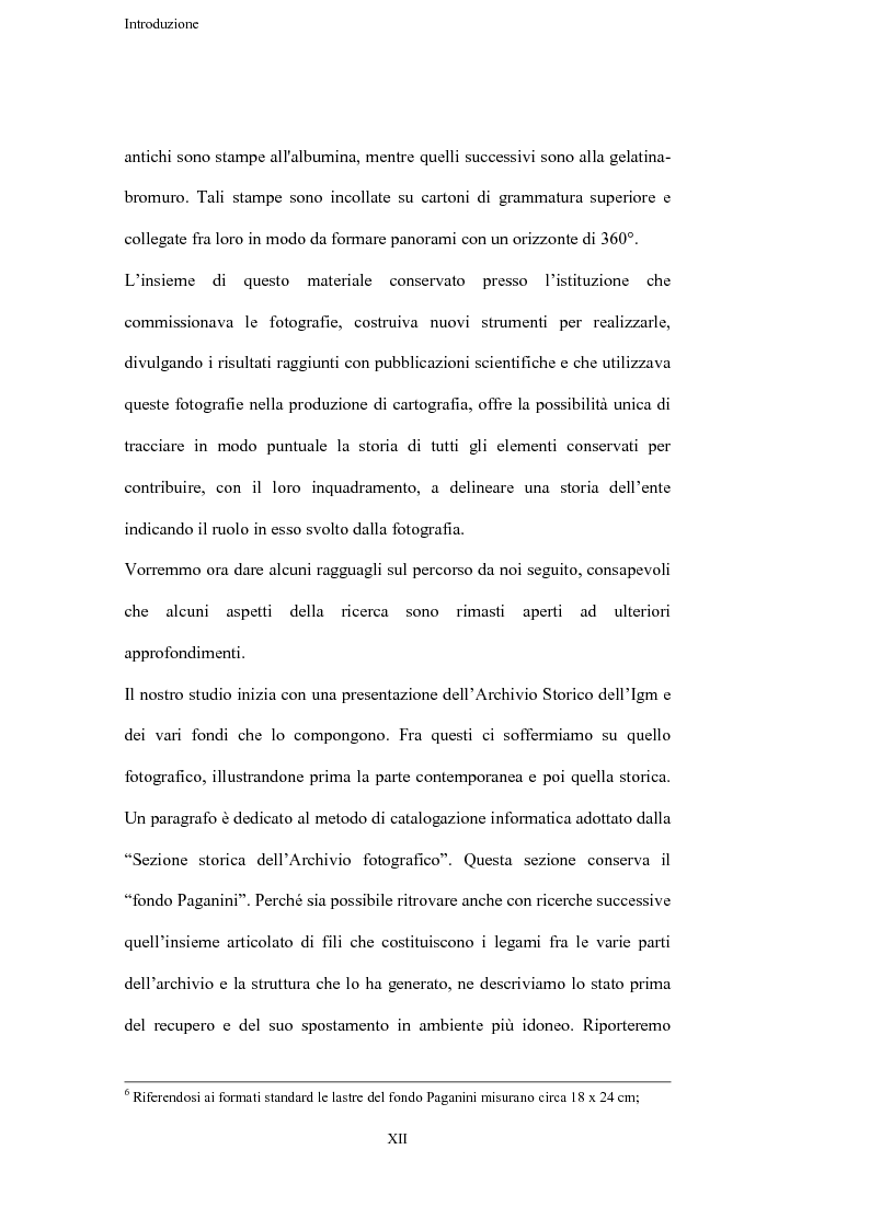 Anteprima della tesi: La fotogrammetria in Italia tra ‘800 e ‘900: il fondo Paganini dell’Istituto Geografico Militare di Firenze, Pagina 5