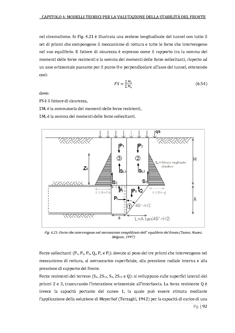 Anteprima della tesi: Metodi per la valutazione della stabilità del fronte in un problema di scavo di una galleria superficiale con TBM a scudo chiuso, Pagina 6