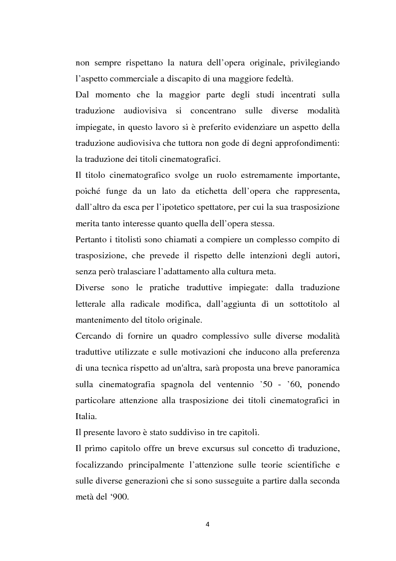 Anteprima della tesi: Il cinema spagnolo in Italia attraverso i titoli dei film, Pagina 3
