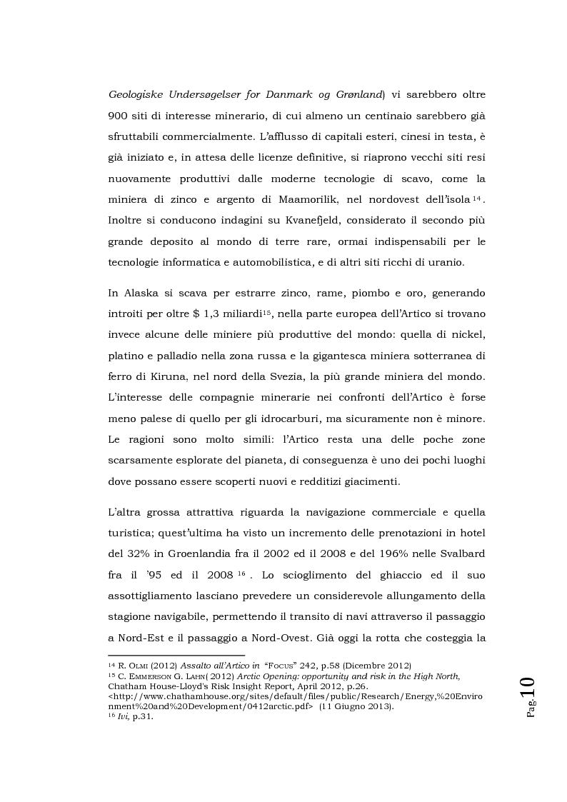 Estratto dalla tesi: Sfida fra i ghiacci: l'Artico tra nuovi interessi geopolitici ed economici