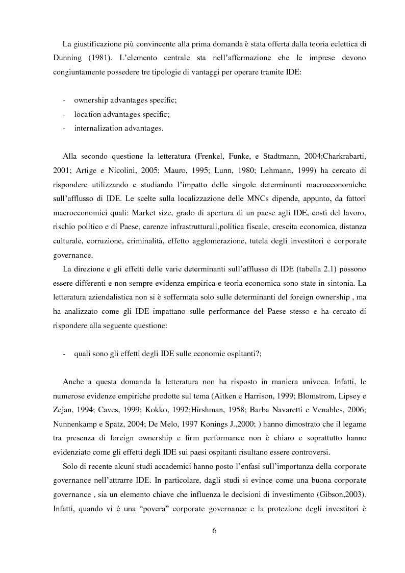 Anteprima della tesi: Foreign owners nelle imprese europee: antecedenti e conseguenze, Pagina 3