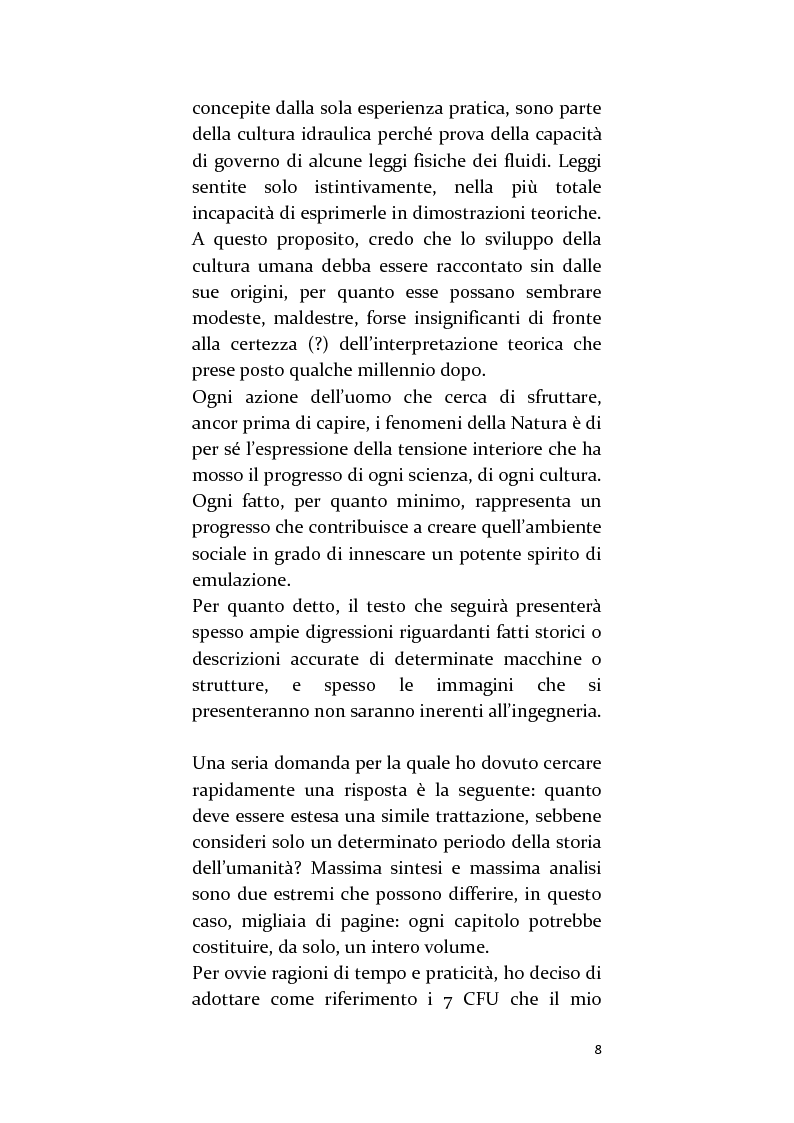 Anteprima della tesi: Storia dell’idraulica - Dalle origini delle civiltà fino all’Italia di Benedetto Castelli ed Evangelista Torricelli, Pagina 5