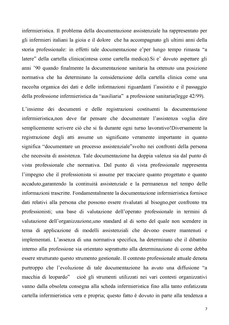 Anteprima della tesi: Documentazione Infermieristica: la responsabilità del professionista infermiere nella sua implementazione come strumento per garantire la sicurezza del paziente, Pagina 3