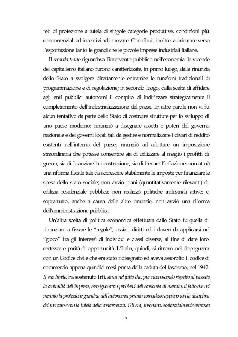 Anteprima della tesi: Il capitalismo italiano del secondo dopoguerra: persistenze e mutazioni, Pagina 2