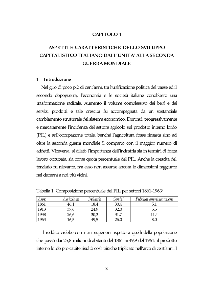 Anteprima della tesi: Il capitalismo italiano del secondo dopoguerra: persistenze e mutazioni, Pagina 5