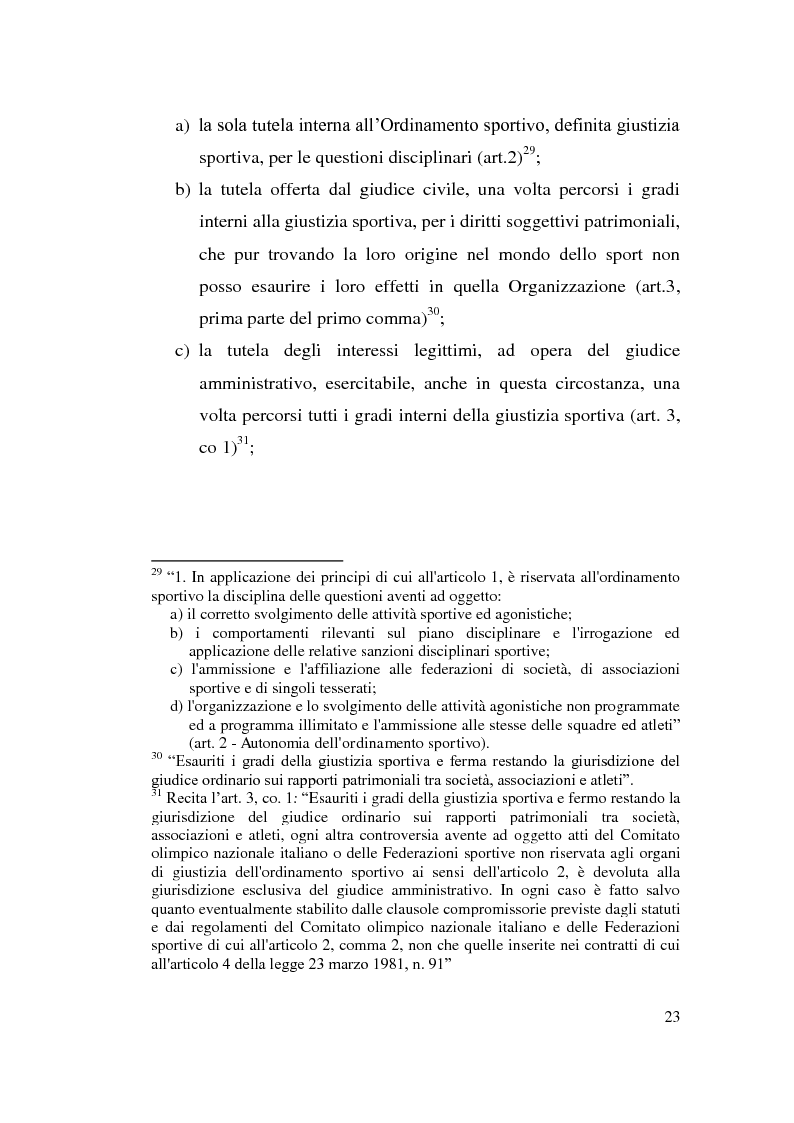 Estratto dalla tesi: La responsabilità oggettiva nell'ordinamento sportivo