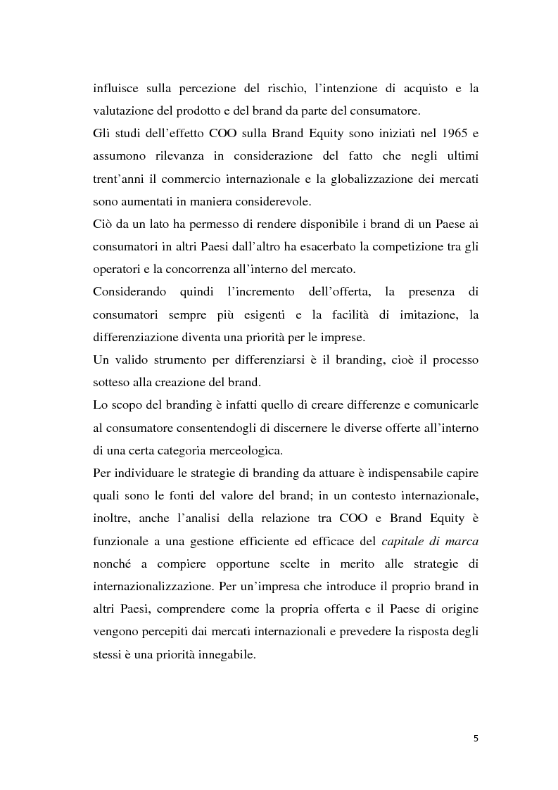Anteprima della tesi: Il country of origin nel processo di internazionalizzazione del brand. Il caso Mutti S.p.A, Pagina 3