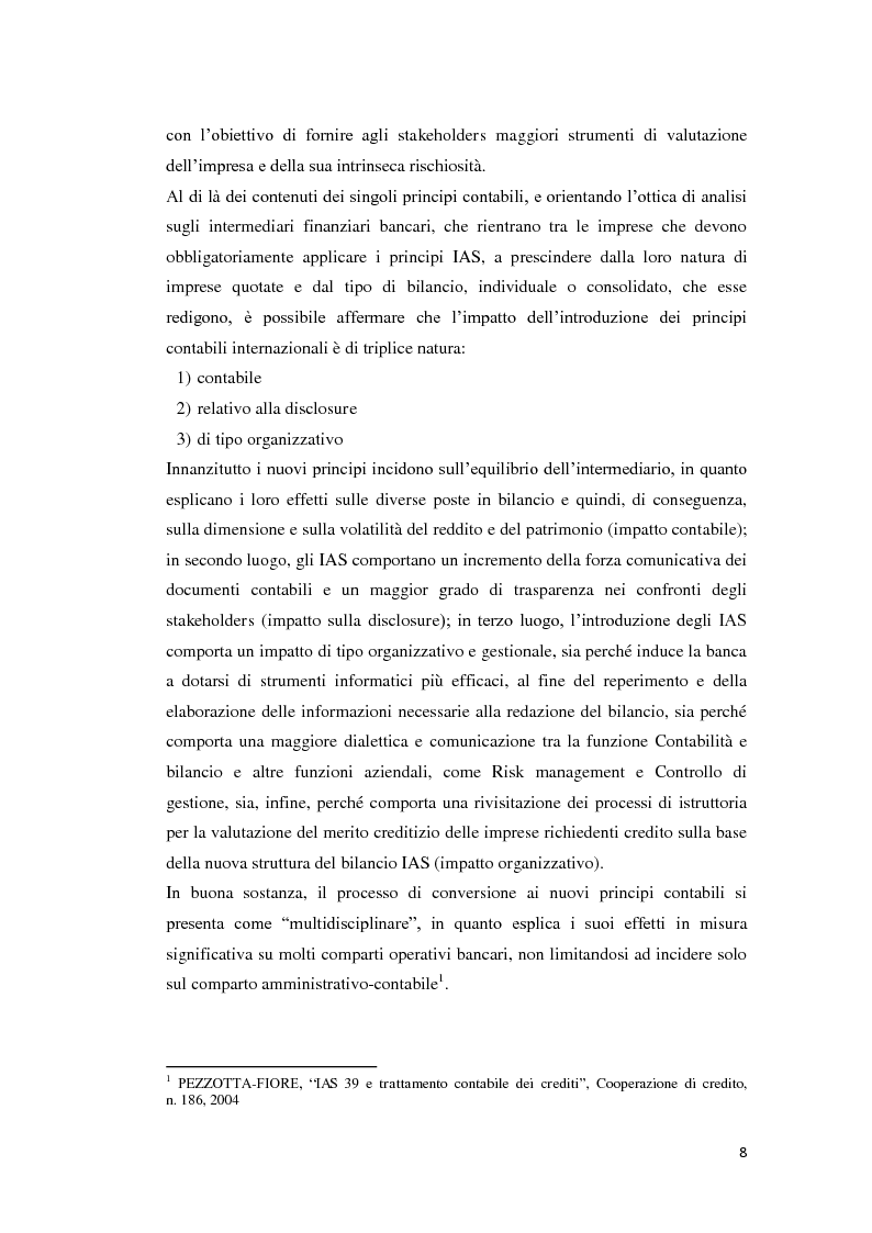 Anteprima della tesi: Gli strumenti finanziari nel bilancio delle banche IAS-compliant: analisi dell'impatto degli IAS 32, IAS 39 e IFRS 7 sul bilancio delle banche, Pagina 3