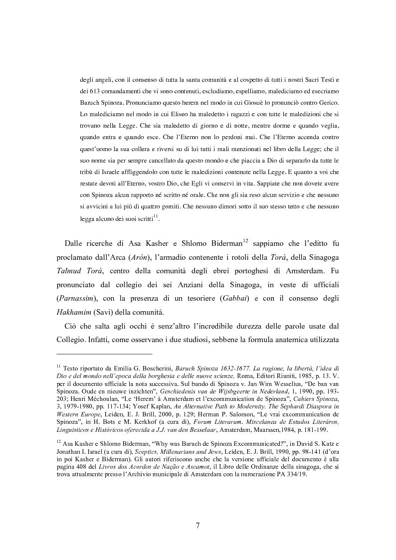 Anteprima della tesi: Filosofia ebraica o esperienza marrana? A proposito del dibattito sulle fonti del pensiero di Spinoza, Pagina 8