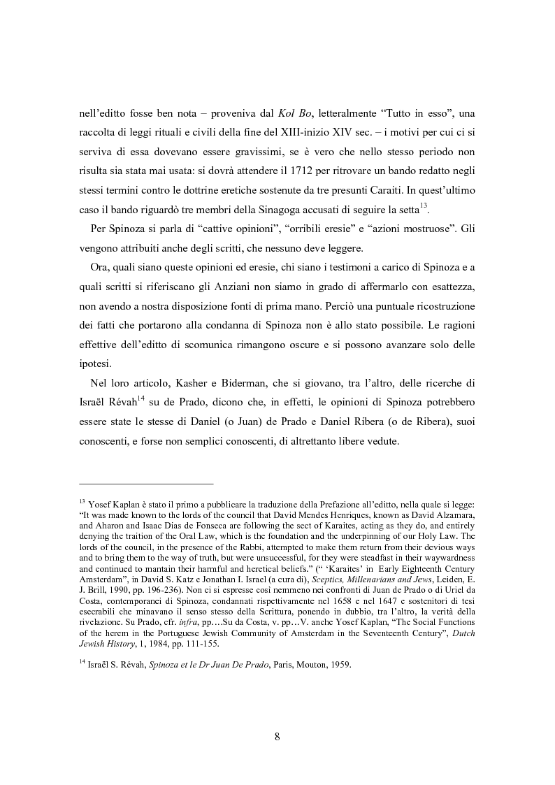 Anteprima della tesi: Filosofia ebraica o esperienza marrana? A proposito del dibattito sulle fonti del pensiero di Spinoza, Pagina 9