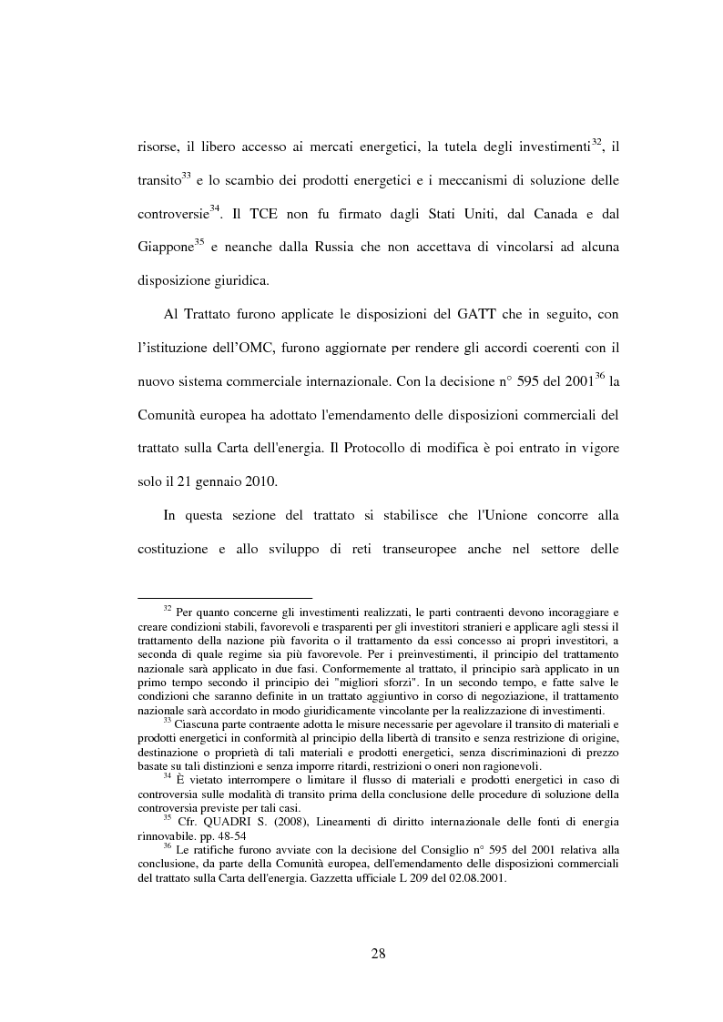 Estratto dalla tesi: Organizzazioni internazionali e liberalizzazione del mercato energetico. Il caso dell’Unione Europea