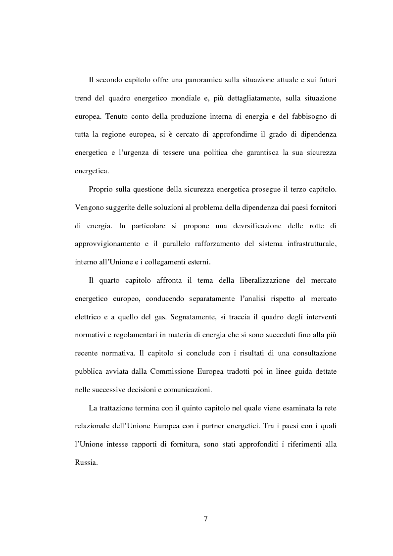 Anteprima della tesi: Organizzazioni internazionali e liberalizzazione del mercato energetico. Il caso dell’Unione Europea, Pagina 4