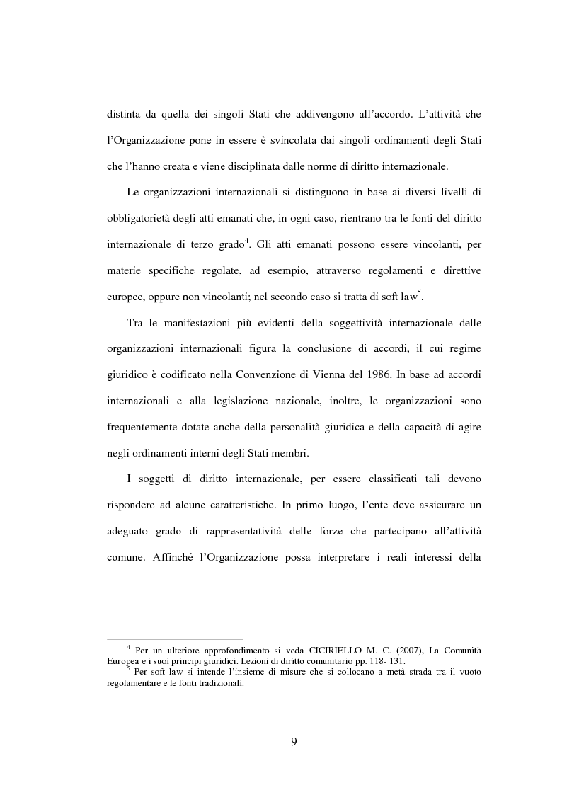 Anteprima della tesi: Organizzazioni internazionali e liberalizzazione del mercato energetico. Il caso dell’Unione Europea, Pagina 6