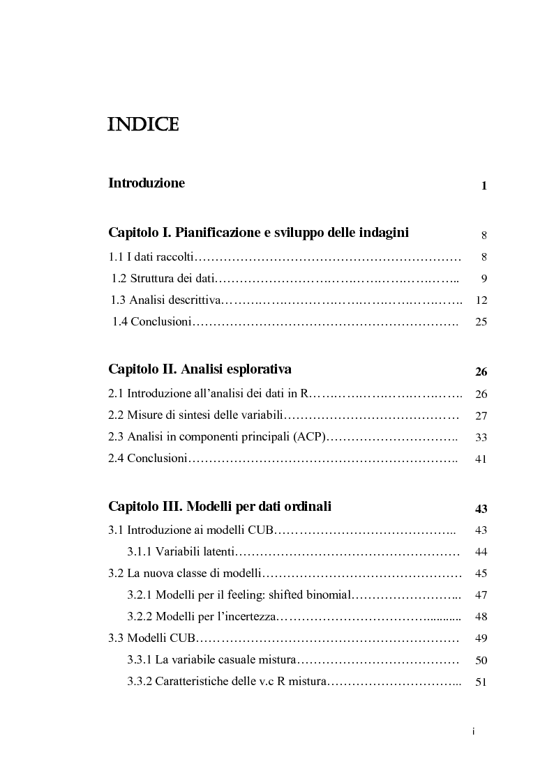 Indice della tesi: Indagine statistica su una malattia invalidante: il caso della malattia di Verneuil, Pagina 1