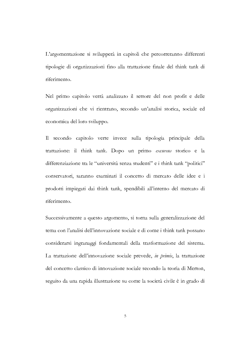 Anteprima della tesi: Innovazione e azione in una think tank del Lazio, Pagina 3