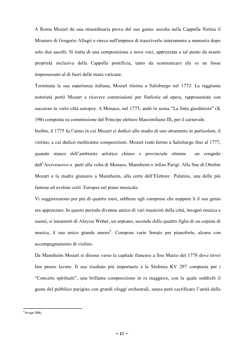 Estratto dalla tesi: Mozart e il Concerto K622
