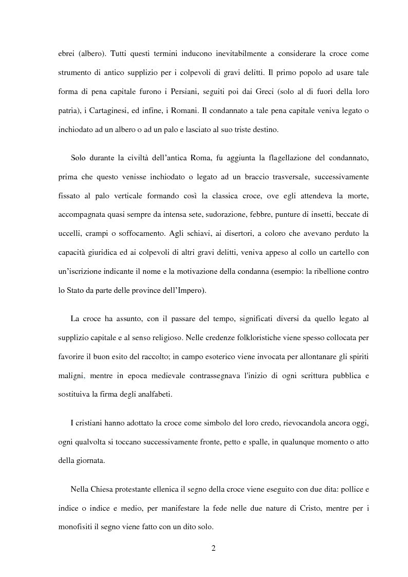 Anteprima della tesi: Il significato contemporaneo del crocifisso, Pagina 3
