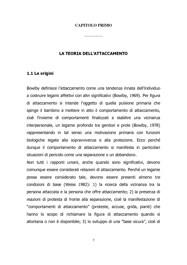 Anteprima della tesi: Funzionamento di personalità e stile di attaccamento: una ricerca pilota nel Ser.D. di Moncalieri, Pagina 5
