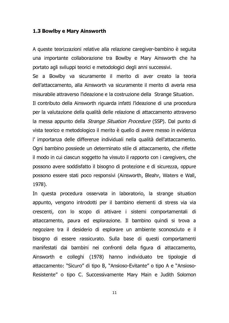 Anteprima della tesi: Funzionamento di personalità e stile di attaccamento: una ricerca pilota nel Ser.D. di Moncalieri, Pagina 9