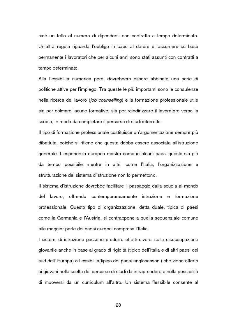 Estratto dalla tesi: Disoccupazione giovanile in Italia: cause e possibili soluzioni