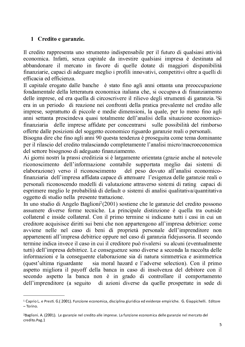 Anteprima della tesi: L'analisi discriminante per la valutazione del rischio di credito, Pagina 4