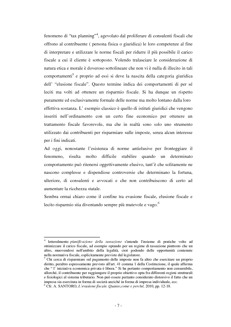Anteprima della tesi: La lotta all'evasione fiscale: accessi, ispezioni e verifiche, Pagina 4