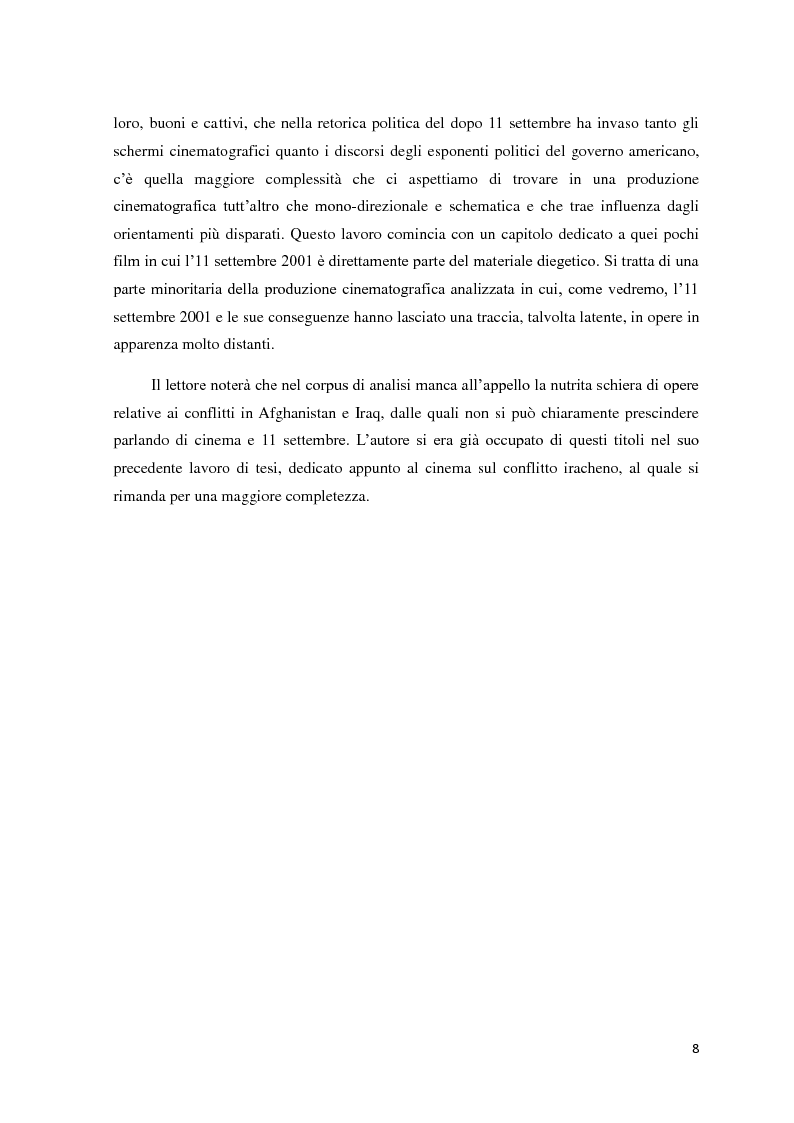 Anteprima della tesi: Non è un paese per buoni - Figurazioni del nemico nel cinema americano dopo l'11 Settembre, Pagina 6