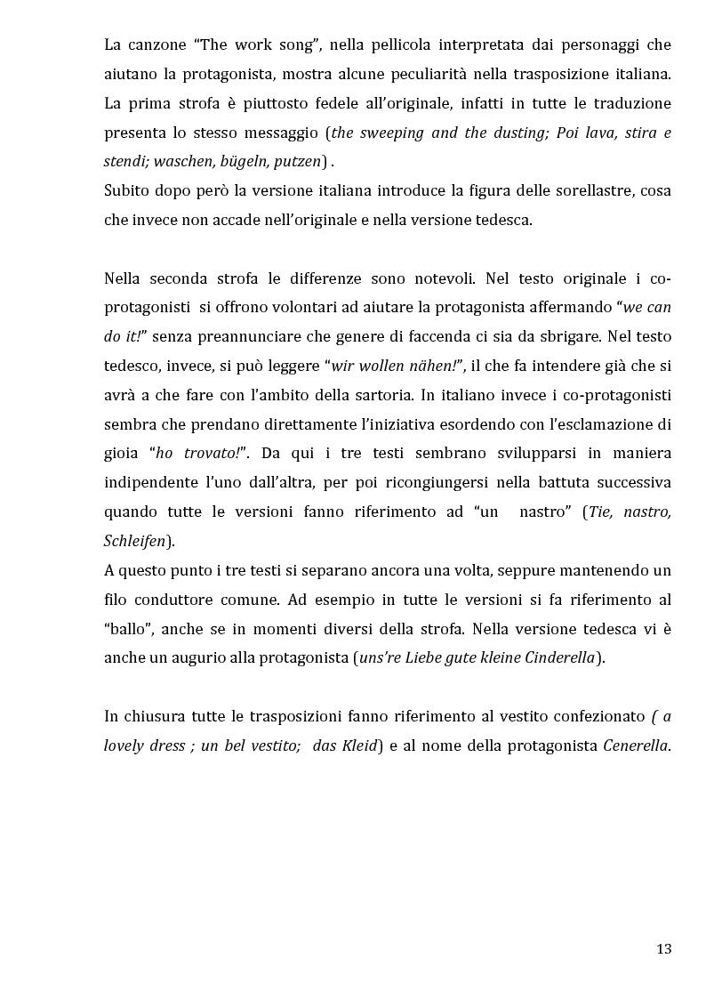 Estratto dalla tesi: Dai fratelli Grimm a Walt Disney: analisi e confronto dei testi canori nelle pellicole cinematografiche