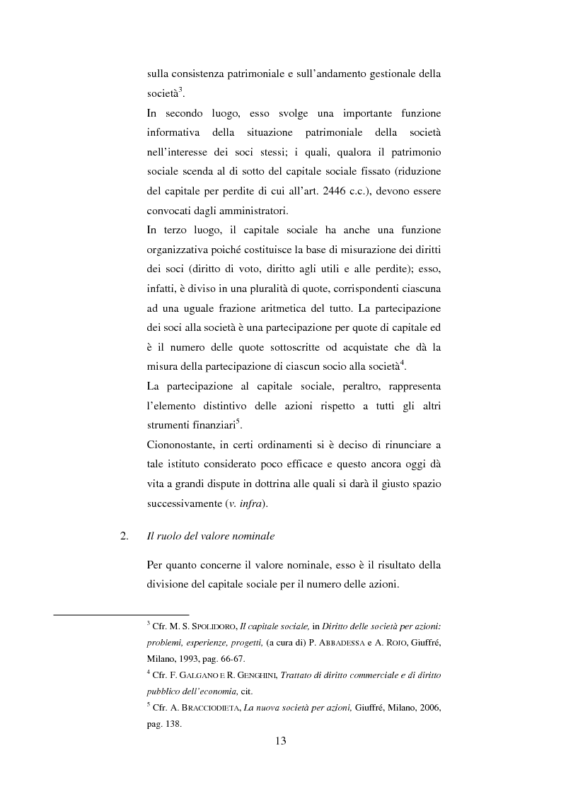 Anteprima della tesi: Le azioni senza l'indicazione del valore nominale, Pagina 4