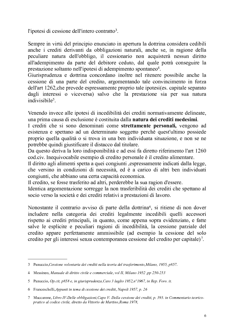 Anteprima della tesi: Dalla cessione alla cartolarizzazione dei crediti. Struttura delle operazioni e profili di vigilanza, Pagina 5