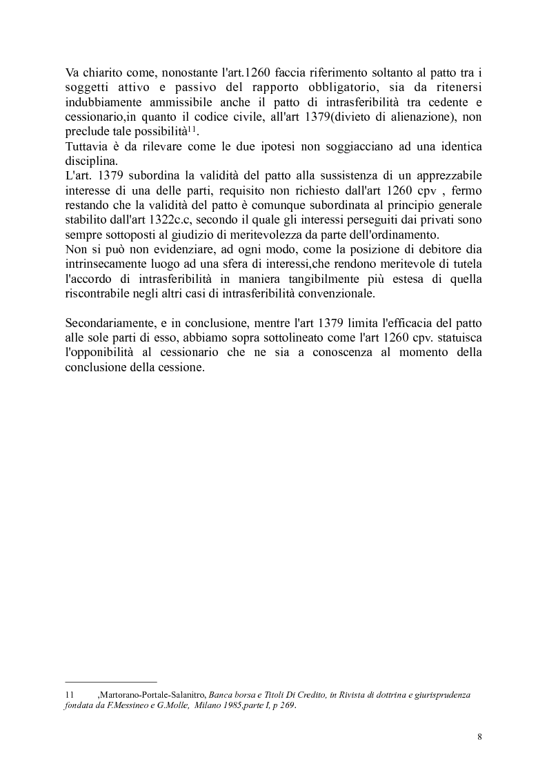 Anteprima della tesi: Dalla cessione alla cartolarizzazione dei crediti. Struttura delle operazioni e profili di vigilanza, Pagina 7