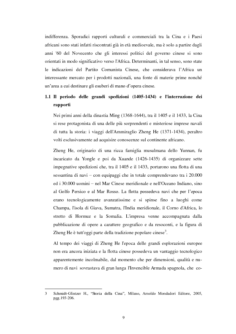 Anteprima della tesi: Soft-power e interessi geostrategici della Cina in Africa. Effetti nel Sudan., Pagina 7
