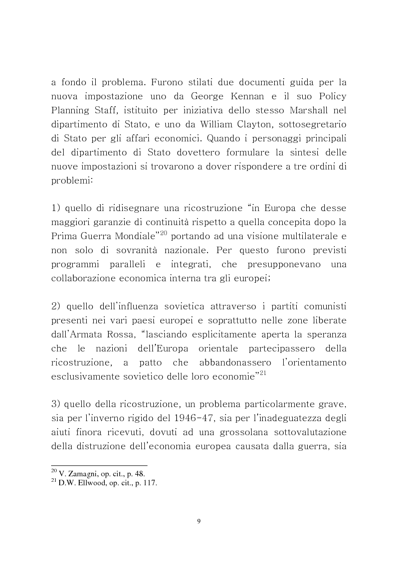 Anteprima della tesi: Il Piano Marshall in Francia, Pagina 10