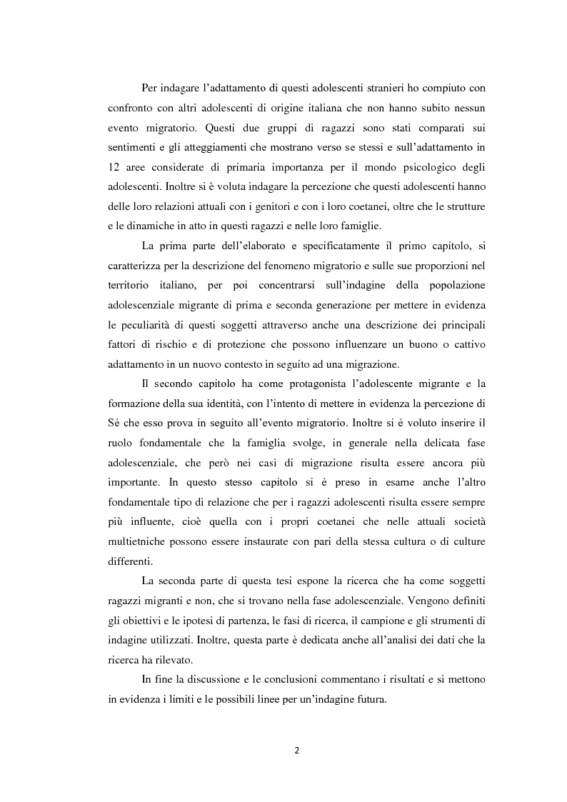 Anteprima della tesi: Il processo di formazione dell'identità in adolescenza: uno studio tra culture diverse, Pagina 3