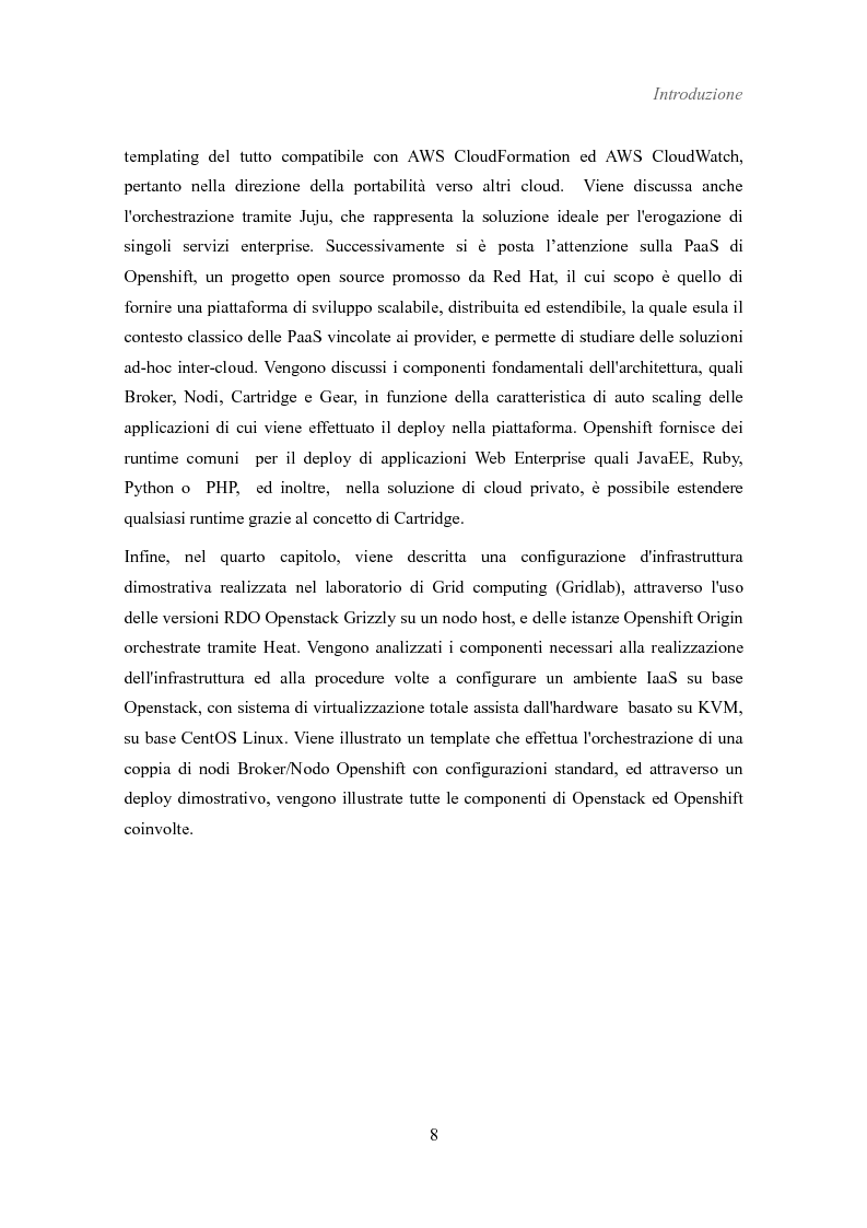 Anteprima della tesi: Un'Infrastruttura di Sviluppo Web Enterprise Distribuita su Cloud Basata su Modelli IaaS e PaaS, Pagina 4