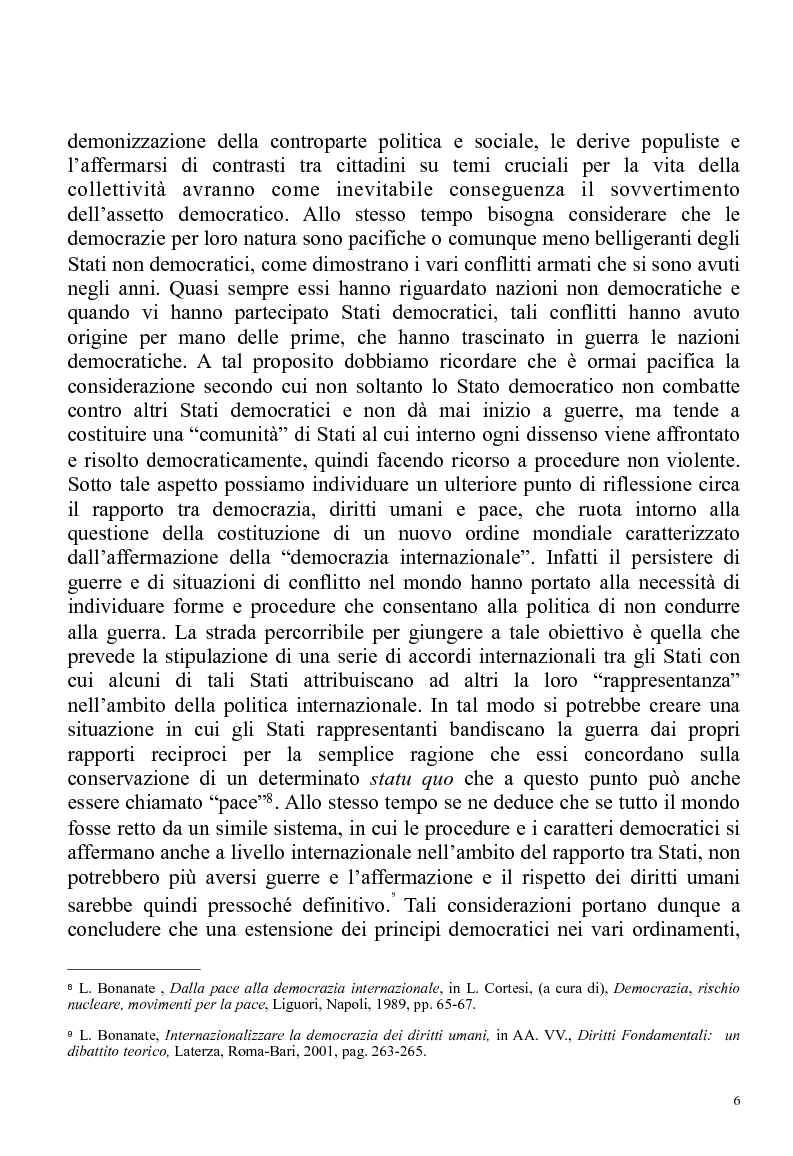 Anteprima della tesi: La relazione tra democrazia e diritti umani, Pagina 3