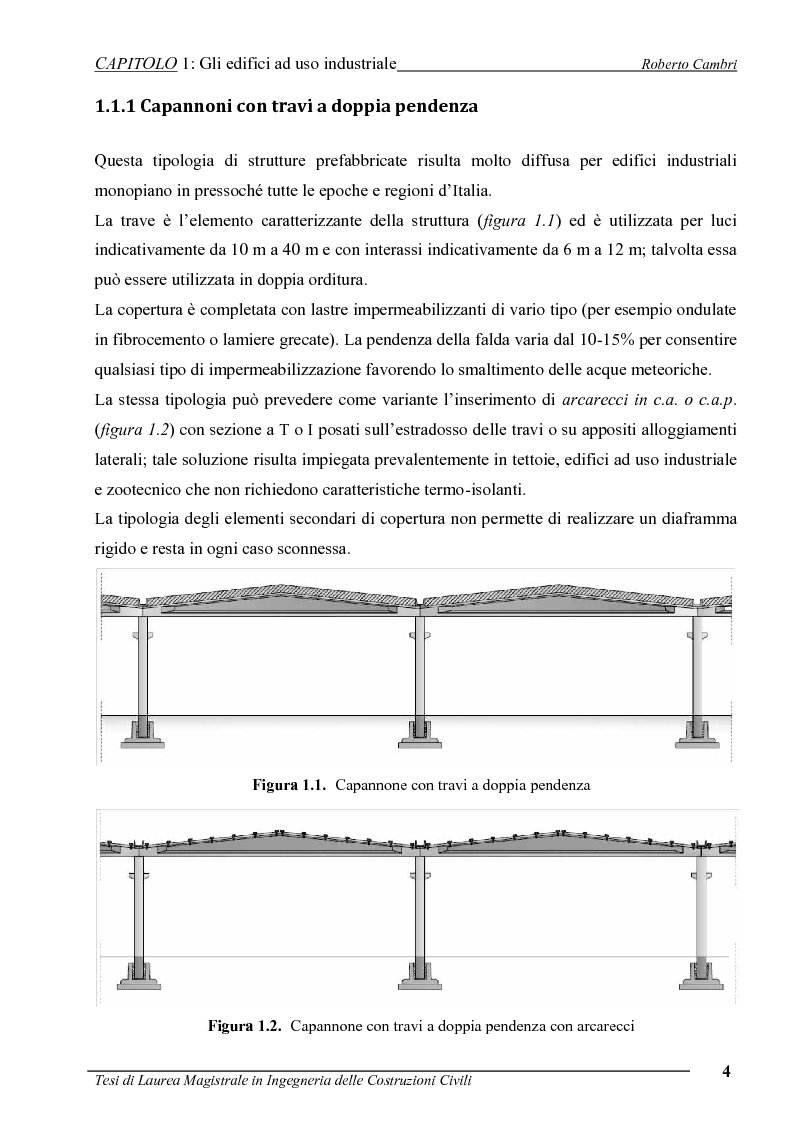 Anteprima della tesi: Analisi di un edificio industriale danneggiato da incendio: esame dello stato di degrado mediante ultrasuoni e valutazione della vulnerabilità sismica. Proposte di intervento di recupero, Pagina 5