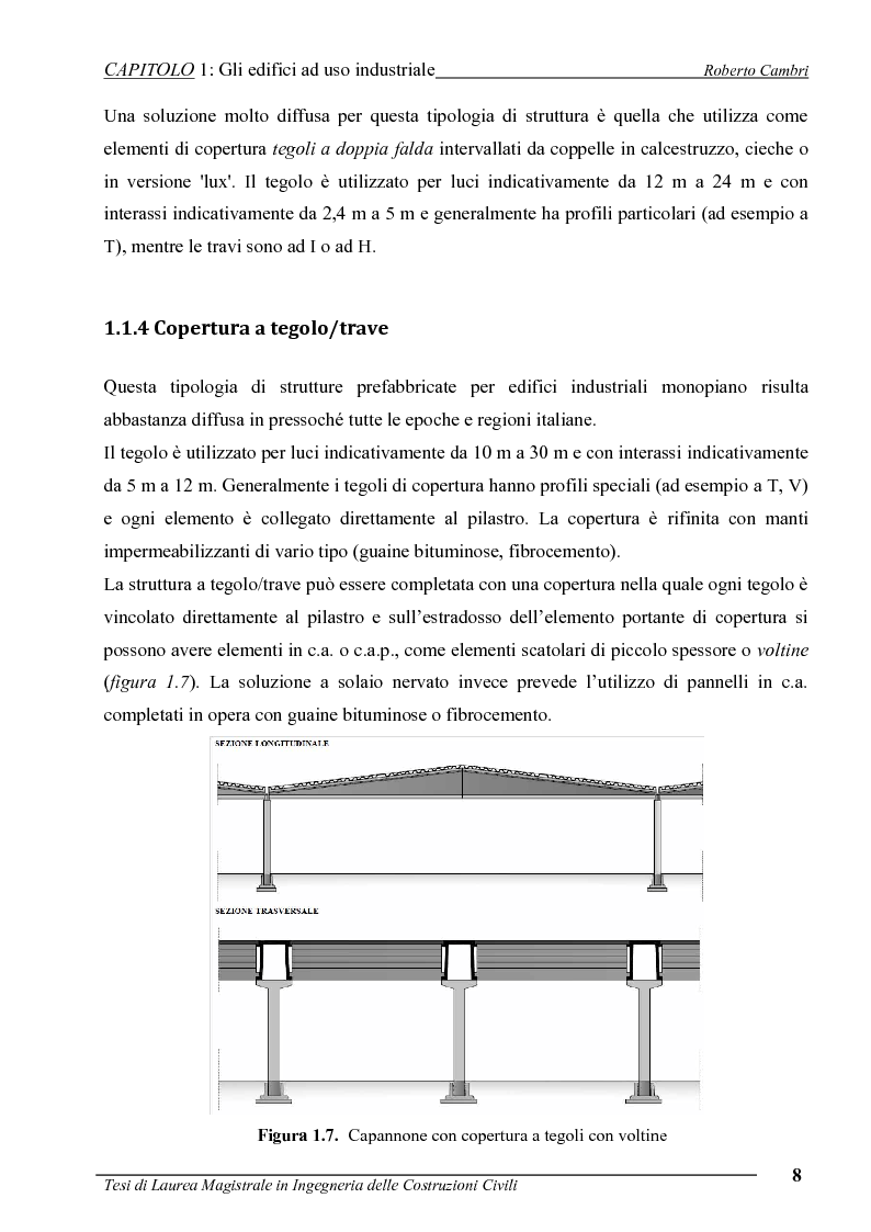 Anteprima della tesi: Analisi di un edificio industriale danneggiato da incendio: esame dello stato di degrado mediante ultrasuoni e valutazione della vulnerabilità sismica. Proposte di intervento di recupero, Pagina 9